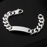 Sterling Silver Identity Bracelet Pictures