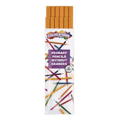 Colorations Primary Pencils Without Erasers Set Of 12 Item Cppne