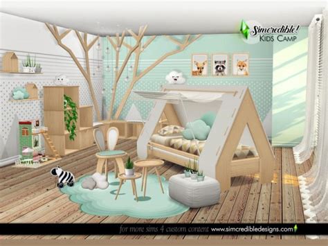 Kids Camping Bedroom By Simcredible Liquid Sims