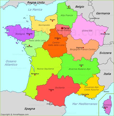 Cartina Francia Confini Cartina