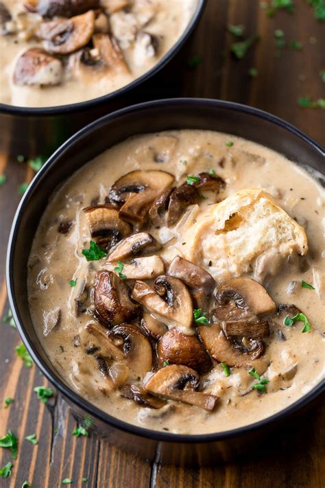 Creamy Mushroom Soup Recipe Peas And Crayons