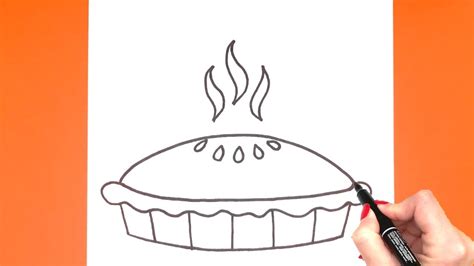 Pie Drawing How To Draw A Pie Simple Step By Step Drawing Super