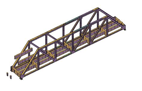 Free Download 3d Cad Drawing Of Ms Bridge With Basic Rendered Autocad