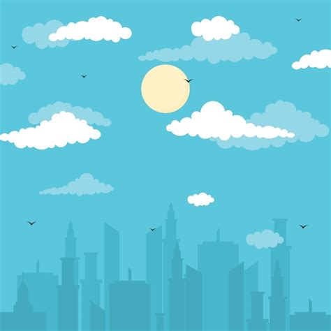 Premium Vector City Cityscape Skyline Landscape Building Illustration