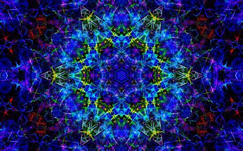 Abstract Symmetry Fractal Psychedelic Wallpapers Hd