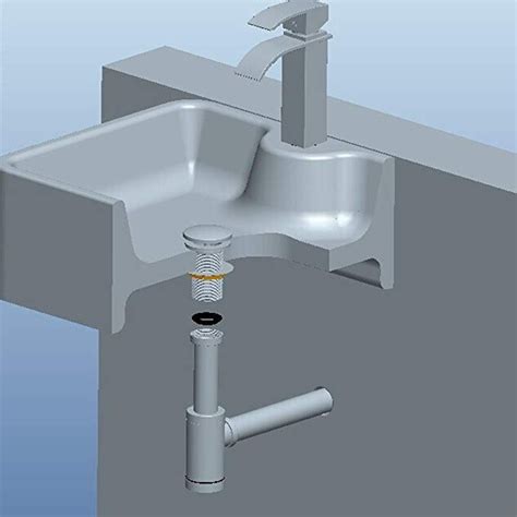 We installed the same ikea hemnes sink at our lake house. ROVATE Round Bottle Trap, Zinc Alloy Basin Sink Waste ...