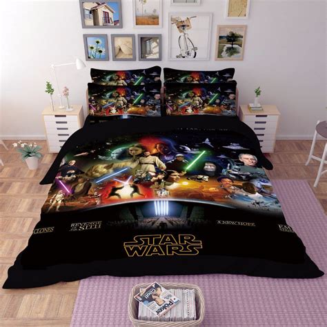 3 Pcs Full Size 3d Star Wars 04 Bedding Set Duvet Cover