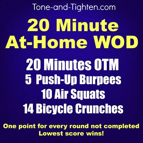 20 Minute At Home Wod