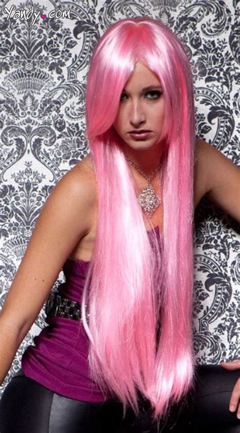36cotton Candy Pink Extra Long Straight Wig Wigsandhair Pinterest