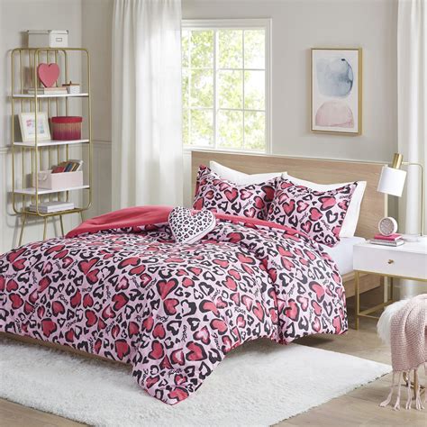 Home Essence Teen Gwen Hot Pink Animal Printed Comforter Set Full