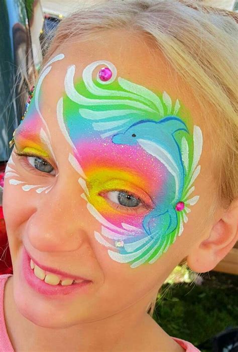 Dolphin Face Painting Designs Sea Theme Under The Sea Dolphins Body