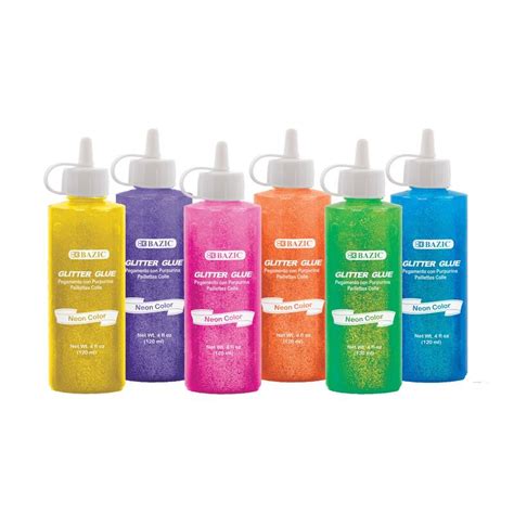 Bazic Neon Color Glitter Glue Assorted Colors 1 Ct Mandc Drugstore
