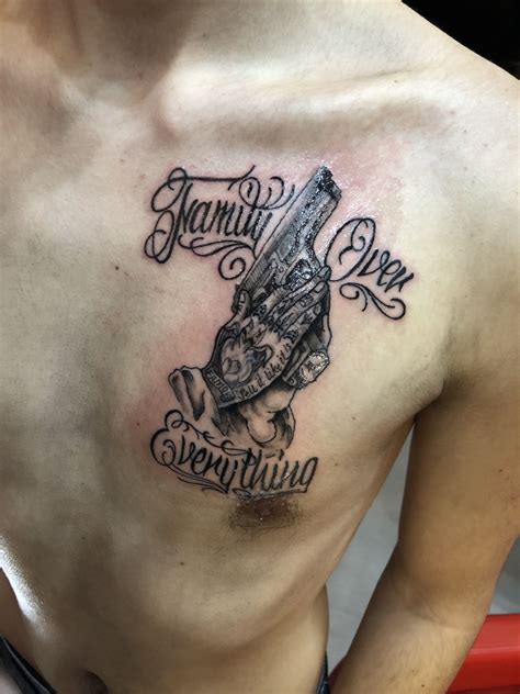 18 family tattoo quotes to show your love for your family if you … Family Over Everything | Family tattoos, Family tattoos ...