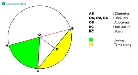 Rumus Dan Unsur Lingkaran Lengkap Dengan Gambar Dan Penjelasannya