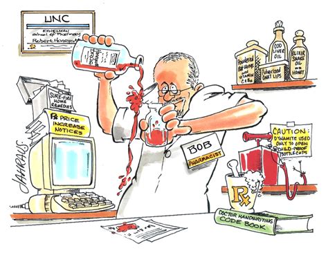 Pharmacist Cartoon Funny T For Pharmacist
