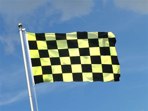 Black And Yellow Checkered Flag Zerkalovulcan