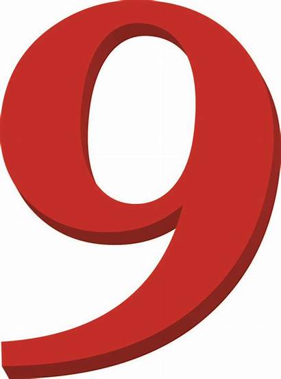 Number Clipart Clip Nine Template Numbers Cliparts
