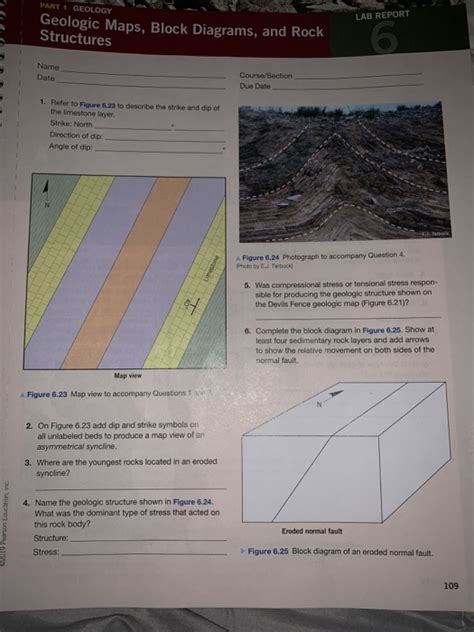 DIAGRAM Geologic Structures Maps And Block Diagrams Answers