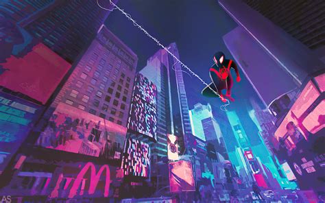 1440x900 Spider Man Miles City Wallpaper1440x900 Resolution Hd 4k