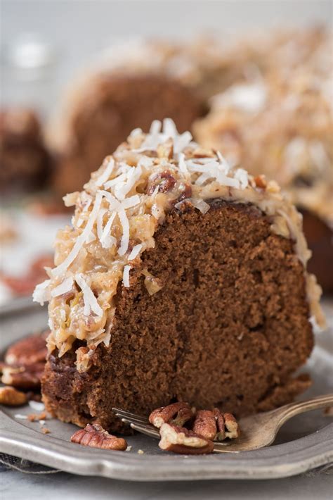 Truly though, this easy german chocolate cake is one of those desserts that's so good it should become a tradition in your home for a yearly holiday german chocolate cake is a layered chocolate cake that's topped with a rich coconut pecan frosting. Rich and chocolatey german chocolate bundt cake with ...