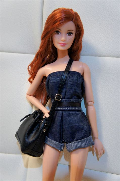 Diy Barbie Doll Outfit Overall Dress Cropped Sweater How To Make Trendy Realistic Barbie Clothes