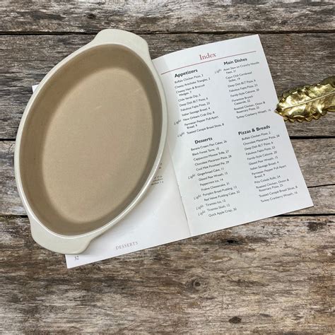 Pampered Chef Small Oval Baker Vanilla Stoneware And Etsy