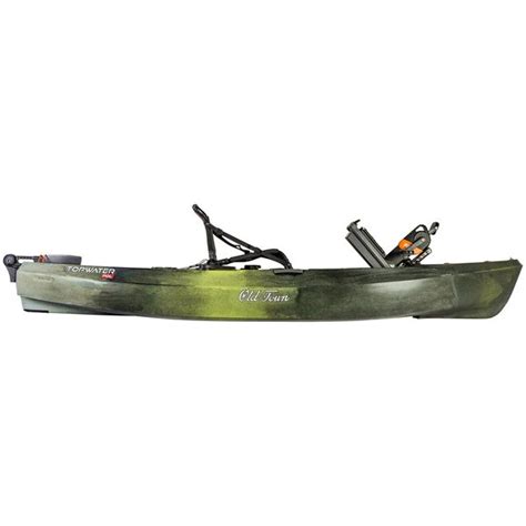 Old Town Topwater 106 Pdl Sit On Top Pedal Driven Angler Kayak West