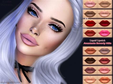 Liquid Lipstick At Angissi Sims 4 Updates