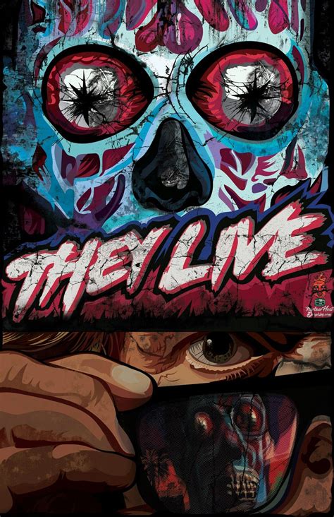 They Live movie poster-cover fan art repin | Art, Art design, Fan art