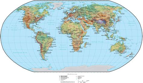 World Map With Coordinates And Countries World Map With Countries