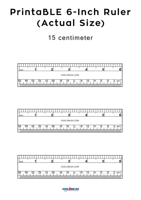 Printable 6 Inch Ruler Printable Blank World