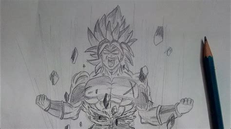 How To Draw Easy Broly Picture In Pencil Sketch Step By Step Easy