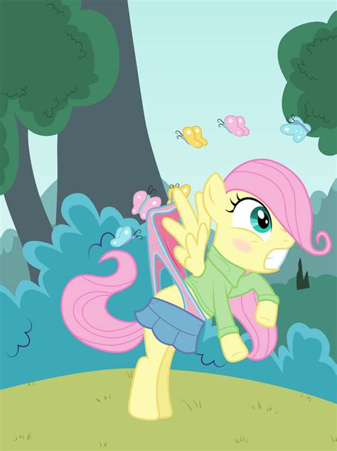 Filly Fluttershy Wedgied By Butterflies By Liggliluff On DeviantArt