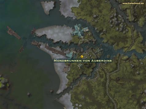 Mondbrunnen Von Auberdine Quest Gegenstand Map And Guide Freier Bund World Of Warcraft