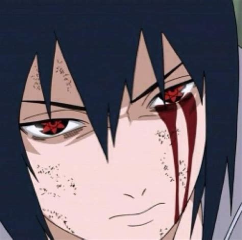 Sasuke Bleeding Eye Pfp Sasuke Was Blessed With The Blood Eyes Of The