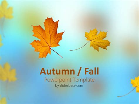 Autumn Fall Powerpoint Template Slidesbase