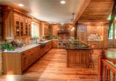 We've got diy kitchen island ideas that show you how to make an island from scratch, transform your current island, and even use other household some homes are already blessed with a kitchen island. Log Home Kitchens - Pictures & Design Ideas