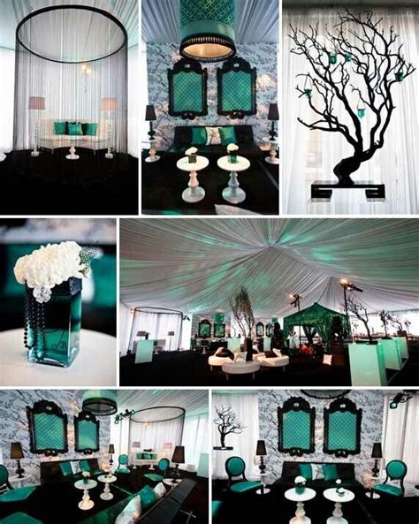 It's a classic that works with nearly any style, from eclectic to traditional, maybe because it can be both punchy and loud and muted and staid, depending on what is. 10 best Teal/rose gold wedding images on Pinterest | Table centers, Tiffany blue centerpieces ...
