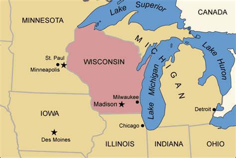 Midwest Capital Map