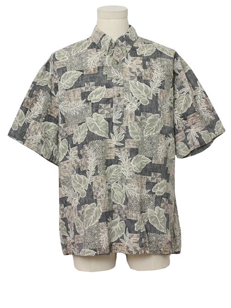 Retro Nineties Hawaiian Shirt S Cooke Street Mens Black Background