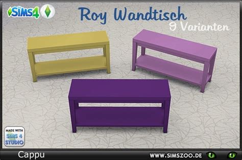 Blackys Sims 4 Zoo End Table For Set “roy” By Cappunnnn