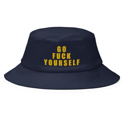 Go Fck Yourself Embroidery Bucket Hat Summer Festival Funny Etsy