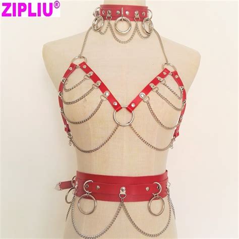 buy new fashion sexy harajuku handmade choker harness