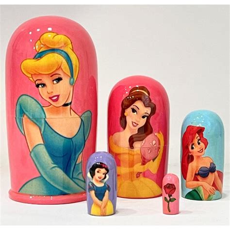 Sold Price Walt Disney Cinderella Russian Matryoshka Nesting Dolls