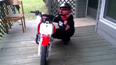 Maybe you would like to learn more about one of these? 7 year old boy start Honda CRF 50 trail bike on 1st day ! - YouTube