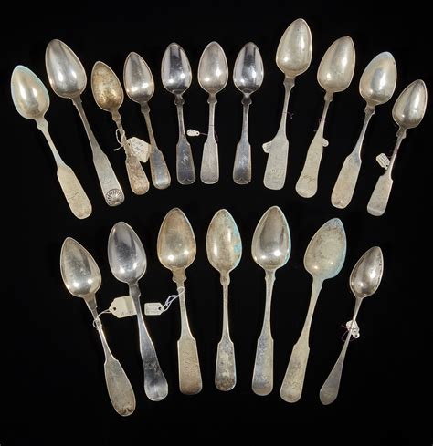 Coin Silver Spoons | Witherell's Auction House
