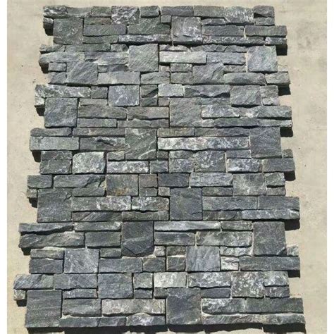 Exterior Wall Cladding Tile Black Slate Natural Stone Veneer Panel