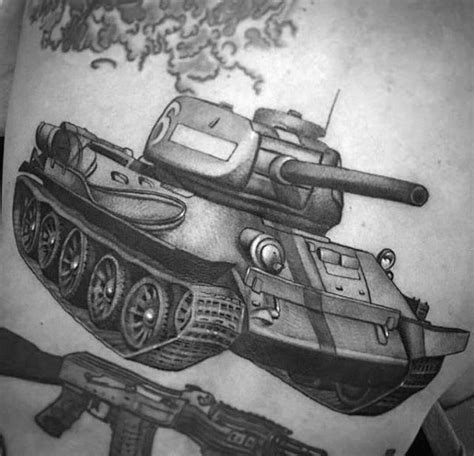 60 Tank Tattoos For Men Armored Vehicle Ink Ideas Tank Tattoo
