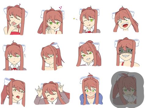 Monika Expression Sheet Ddlc