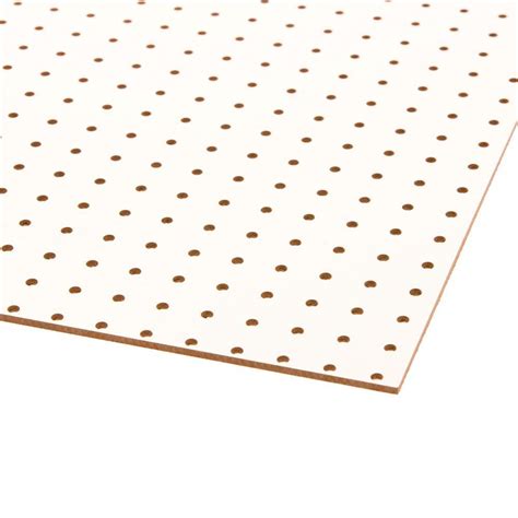 White Pegboard Common 316 In X 2 Ft X 4 Ft Actual 0165 In X